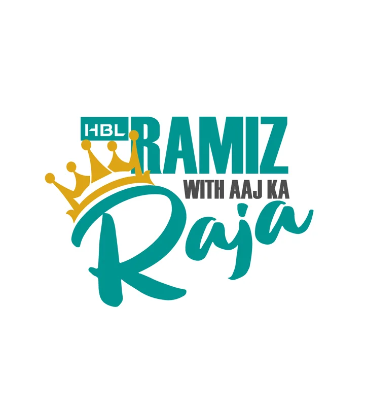 Ramiz with Aaj Ka Raja logo