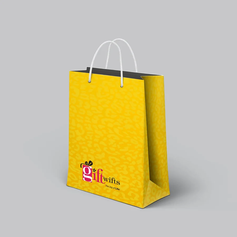 GiftWifts yellow carry bag