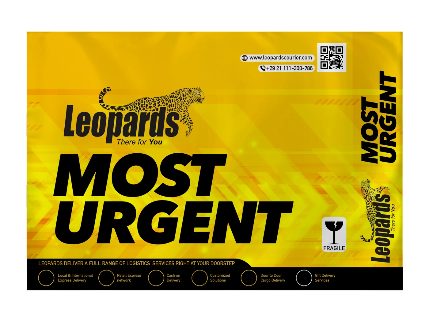 Leopards Most Urgent flyer, design one