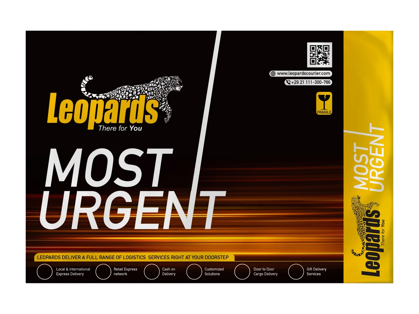 Leopards Most Urgent flyer, design three