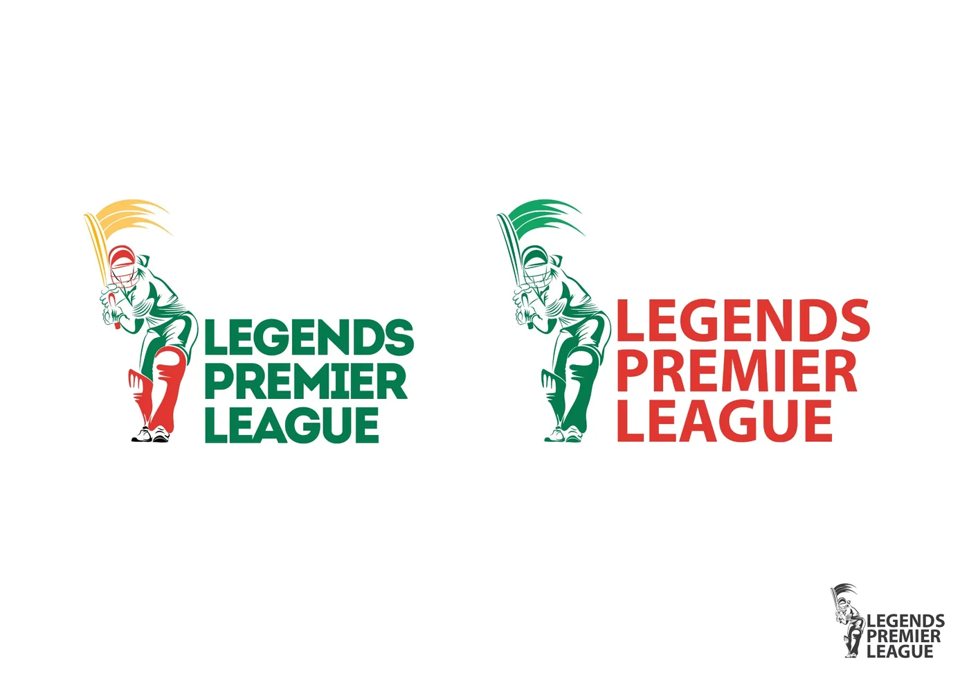 Legends Premier League logo in green and red